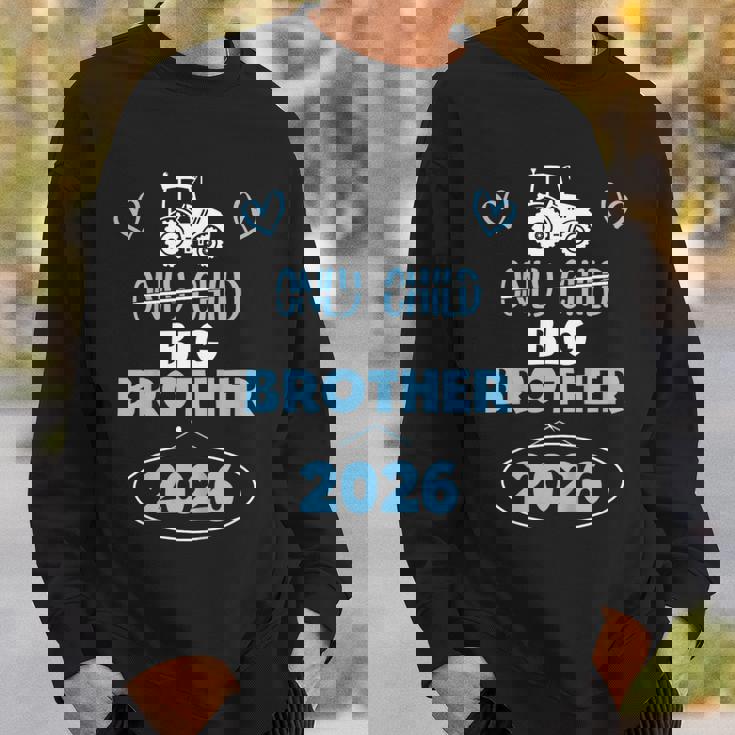 キッズ 一人っ子に取り消し線を引いたトラクター ビッグ ブラザー 2026 スウェットシャツ 彼への贈り物