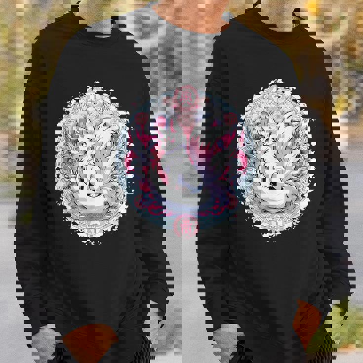 キツネ かわいい コスチューム 九尾狐 ドラゴンズ スウェットシャツ 彼への贈り物