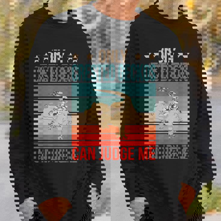 クレステッド・ゲッコーは私を判断できる 爬虫類 クレステッド・ゲッコー スウェットシャツ 彼への贈り物