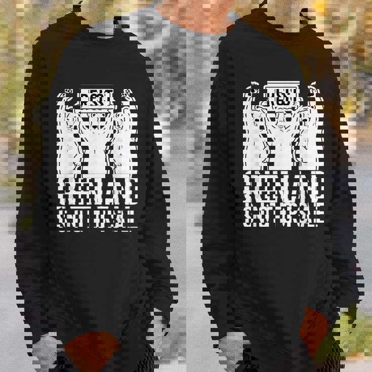 グリーンランドは非売品 シロクマ グリーンランド デンマーク スウェットシャツ 彼への贈り物