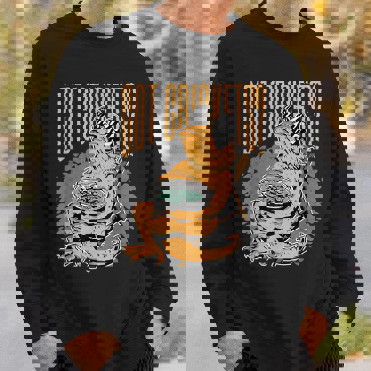 コオロギを手に入れましたか？フトアゴヒゲトカゲ スウェットシャツ 彼への贈り物