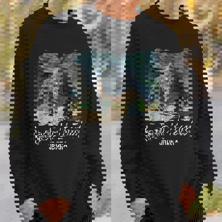 コモド島インドネシアコモドドラゴン スウェットシャツ 彼への贈り物