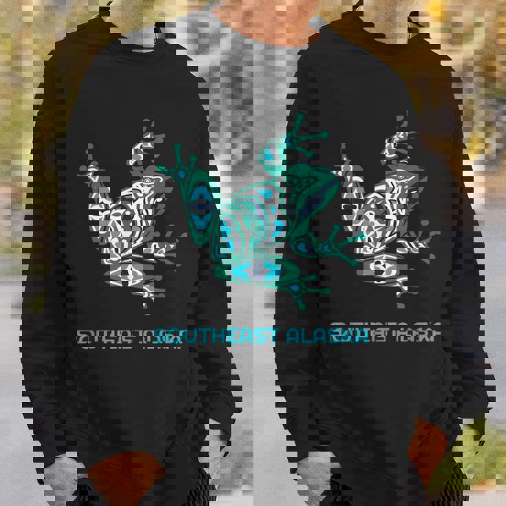 サウスイーストアラスカ フロッグ パシフィック Nw ネイティブ スウェットシャツ 彼への贈り物