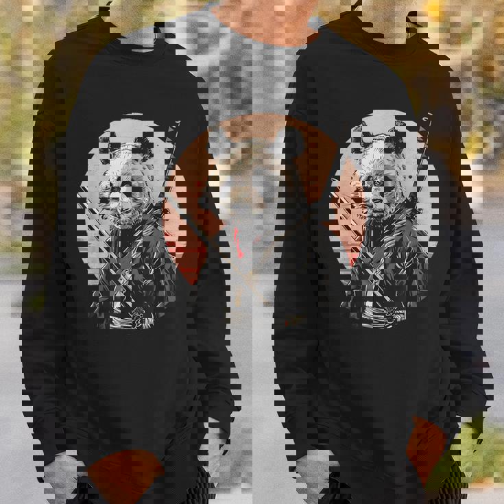 サムライパンダ 作品 日本美術 日本の忍者 パンダ スウェットシャツ 彼への贈り物