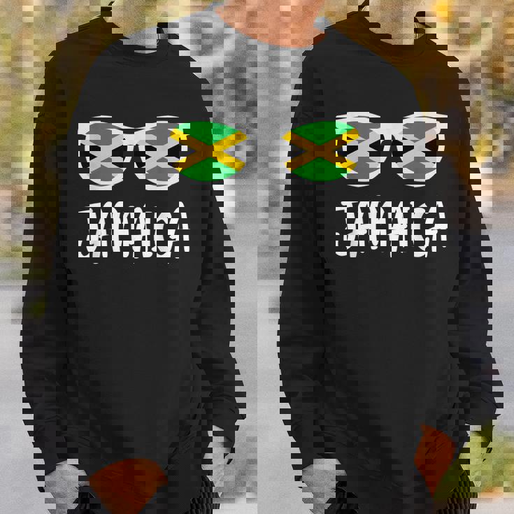 サングラス フラッグ ジャマイカ ジャマイカ 生まれ スウェットシャツ 彼への贈り物