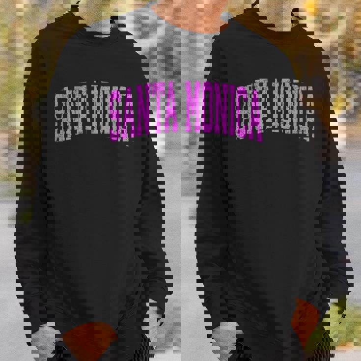 サンタモニカ カリフォルニア Ca ヴィンテージ アスレチック スポーツ ピンク デジ スウェットシャツ 彼への贈り物