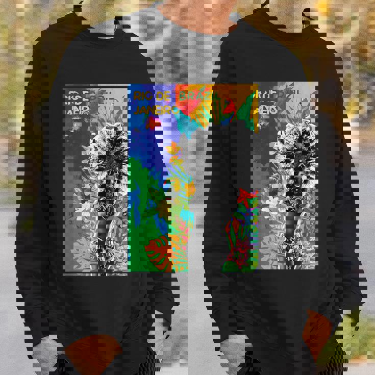 サンバダンサー ブラジル カーニバル リオデジャネイロ カラフル スウェットシャツ 彼への贈り物