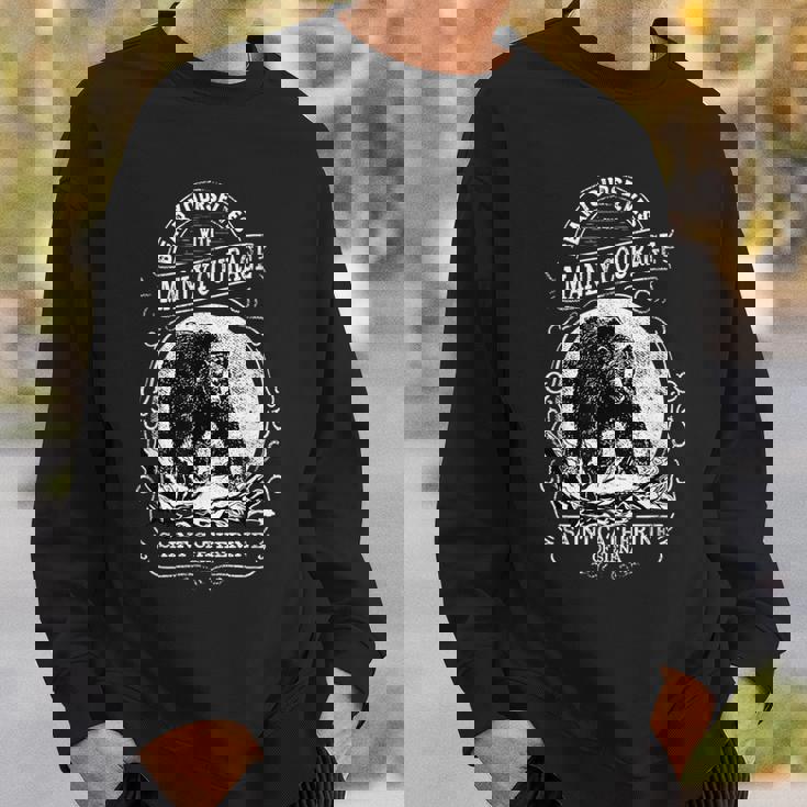 シエナの聖カタリナ 引用 クマの男らしい勇気 カトリック男性 スウェットシャツ 彼への贈り物