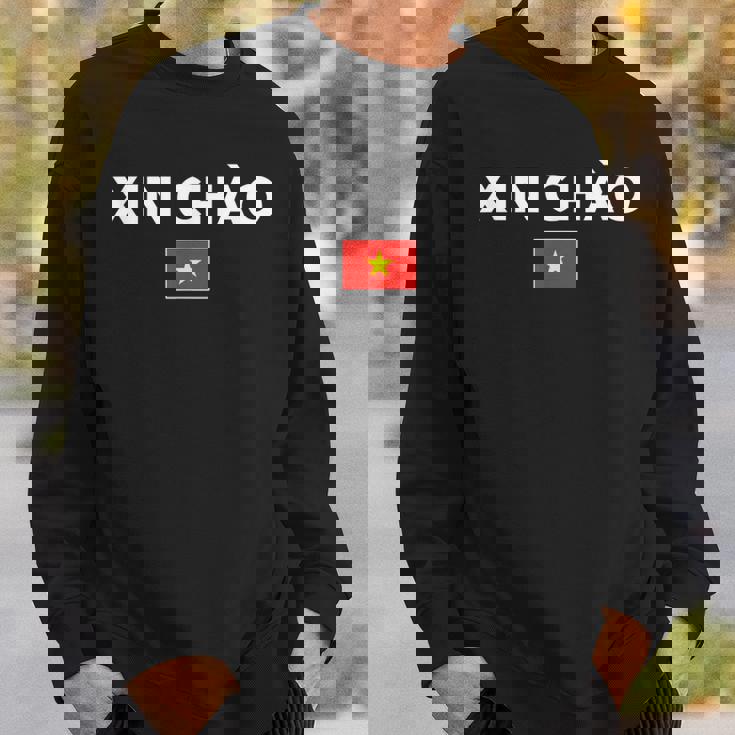 シンチャオ ベトナム語でこんにちは ベトナム スウェットシャツ 彼への贈り物