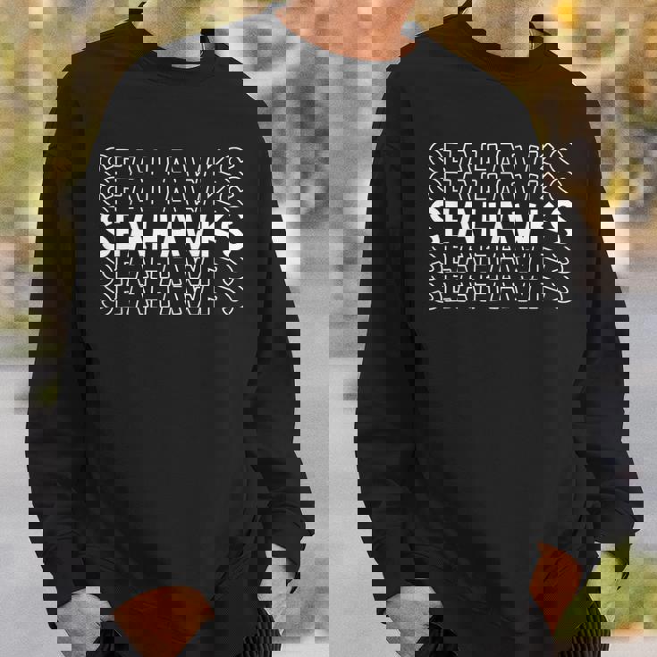 シーホークス 学校 スポーツチーム マスコット タウンゴーカレッジ アスリート スウェットシャツ 彼への贈り物