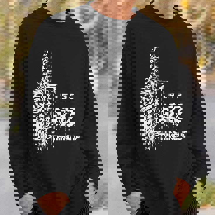 ジャズ・サックス レッツ・ジャズ・シング・アップlet's Jazz Thing Up 長袖tシャツ スウェットシャツ 彼への贈り物