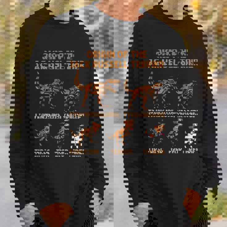 ジャック・ラッセル・テリア進化史犬の起源 スウェットシャツ 彼への贈り物