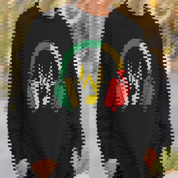 ジャマイカの国旗の色のデザインでレゲエの雰囲気を表現 スウェットシャツ 彼への贈り物