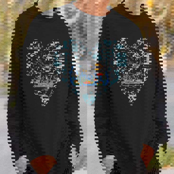 スキューバダイビング スキューバダイバーズ マスク 海 シュノーケリング タンク 酸素 スウェットシャツ 彼への贈り物