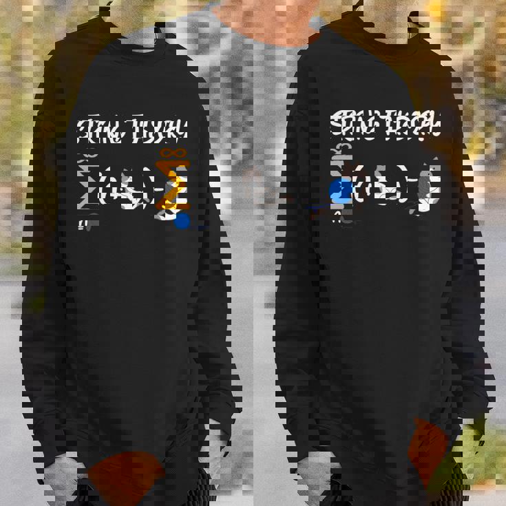ストリング理論科学オタク物理学シュレディンガー猫 長袖tシャツ スウェットシャツ 彼への贈り物
