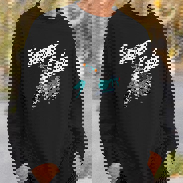 スーパーカブ 50 110 125 バイク ミニ モト スクーター カスタム 原付 二種 長袖tシャツ スウェットシャツ 彼への贈り物