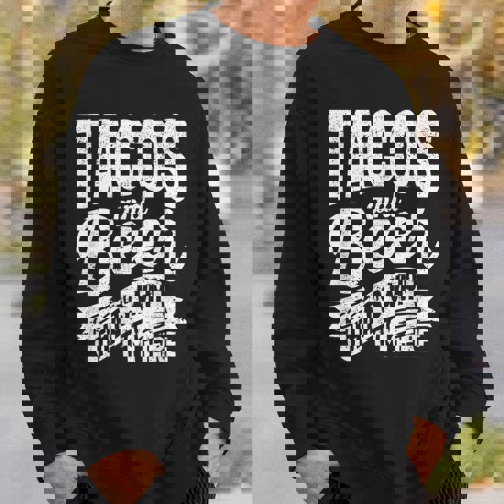 タコス ビール なぜここにいるのか パブ シンコ・デ・マヨ メキシコを飲む スウェットシャツ 彼への贈り物