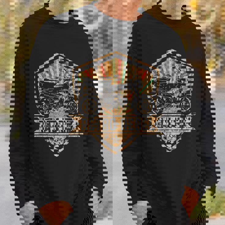 ダックス 原付 オートバイ レトロ 反乱 日本 クラシック スウェットシャツ 彼への贈り物