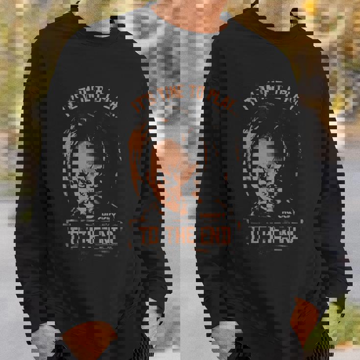 チャッキー It’S Time To Play To The End 長袖tシャツ スウェットシャツ 彼への贈り物