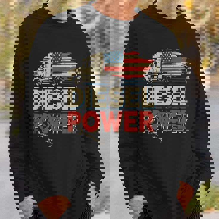 ディーゼルパワーシャツ ディーゼルトラックアクセサリー ディーゼル整備士 長袖tシャツ スウェットシャツ 彼への贈り物