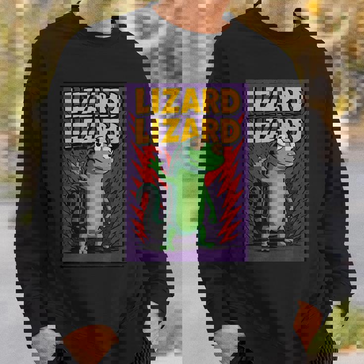 トカゲトカゲミームコミックポスター スウェットシャツ 彼への贈り物