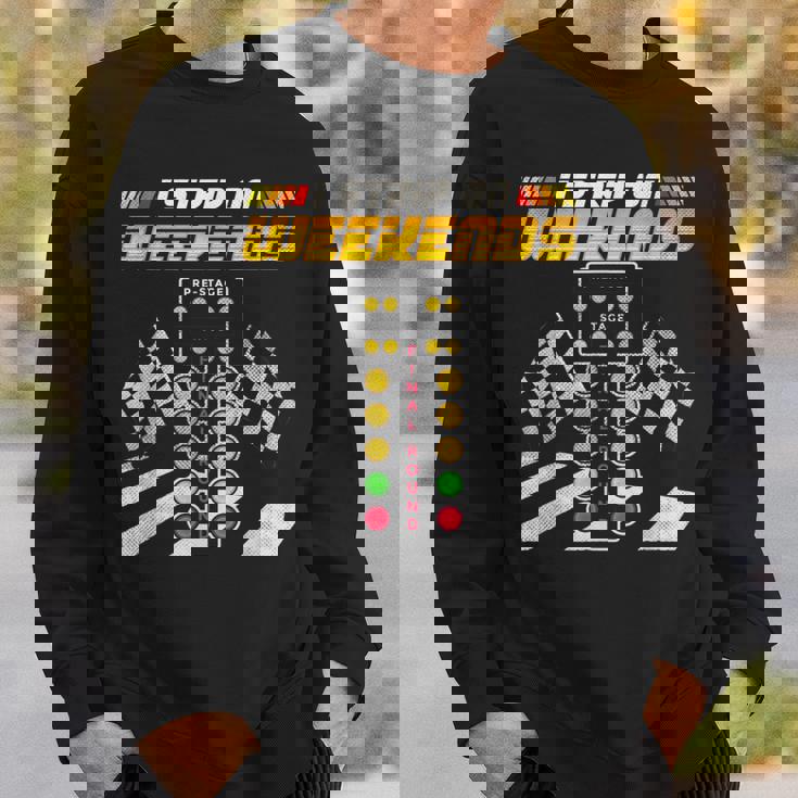 ドラッグレースレーサー 週末はストリップ三昧 スウェットシャツ 彼への贈り物