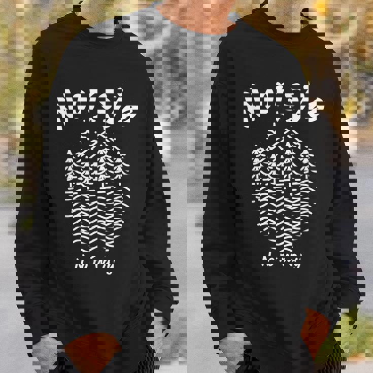 ノルウェー 湖 ノルウェー スウェットシャツ 彼への贈り物