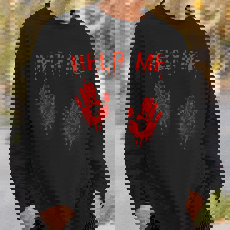 ハロウィーン-血まみれの手血のスプラッターコスチュームゾンビ スウェットシャツ 彼への贈り物