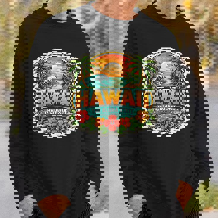 ハワイ アロハ州立大学 お土産 訪問者 記念品 ハワイアン 長袖tシャツ スウェットシャツ 彼への贈り物