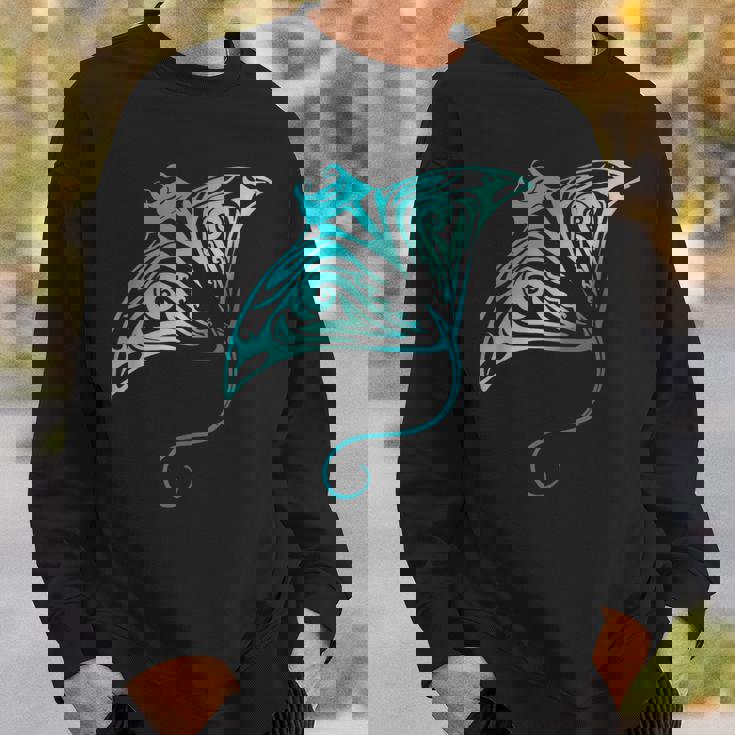 ハワイ トライバル マンタレイ ハワイアン シャツ サメの恋人 スウェットシャツ 彼への贈り物