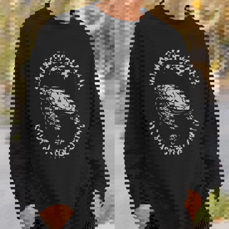 ハワイ ホヌ ウミガメ ラニアクア ビーチ ノースショア オアフ島 長袖tシャツ スウェットシャツ 彼への贈り物