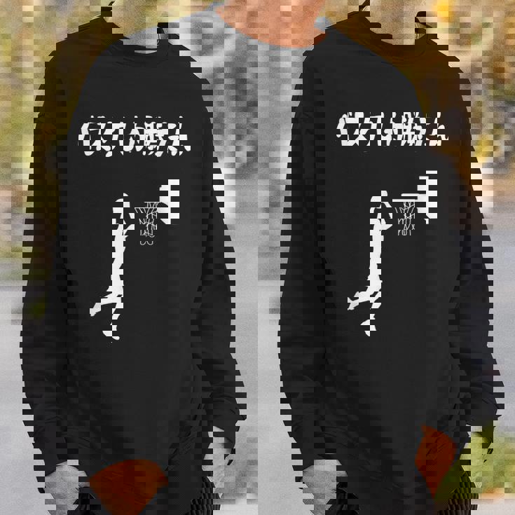 バスケしか勝たん バスケ 高校バスケ バスケ部 バスケットボール部 バスケ好き かっこいい バスケットマン スウェットシャツ 彼への贈り物