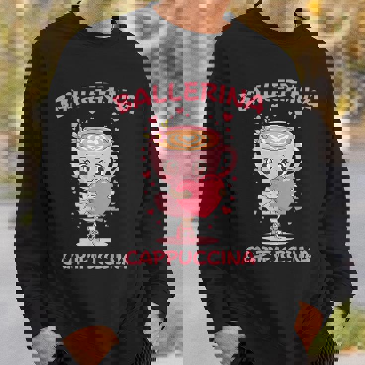 バレリーナ カプチーノ かわいい イタリアン ブレイン ミーム キッズ ガールズ スウェットシャツ 彼への贈り物
