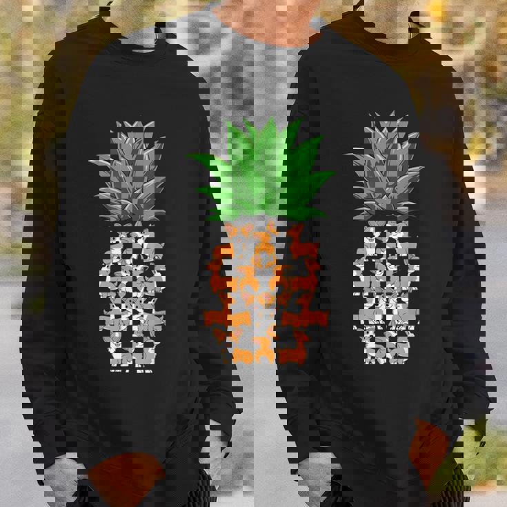 パイナップル コーギー パイナップル シェイプ コーギー愛好家 コーギースオーナーズ スウェットシャツ 彼への贈り物