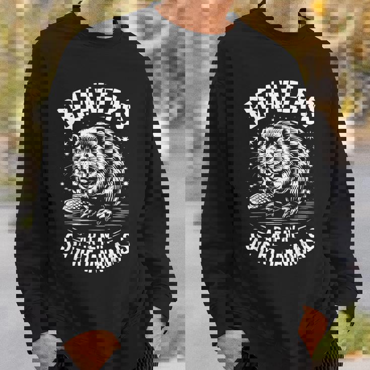 ビーバーズ スピリットアニマルズ おもしろビーバー スウェットシャツ 彼への贈り物