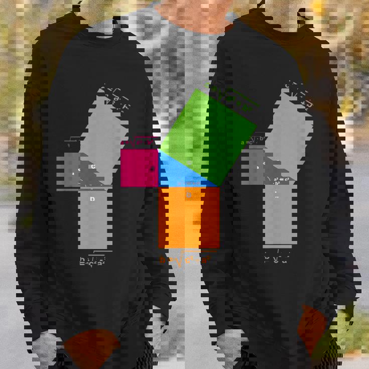 ピタゴラスの定理 教師と生徒のための数学の数式 スウェットシャツ 彼への贈り物