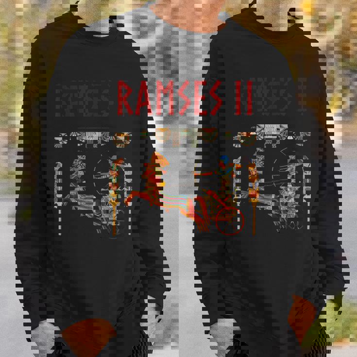 ファラオ・ラムセス2世 戦車 古代エジプト スウェットシャツ 彼への贈り物