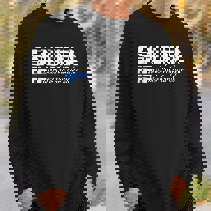 フィンランドのフィンランド サウナ ヘブン ホッター よりヘヴン ホッター スウェットシャツ 彼への贈り物