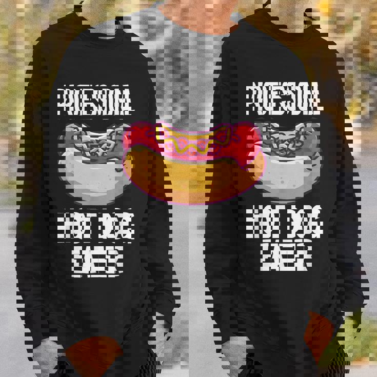 プロフェッショナルホットドッグイーターファニーホットドッグ スウェットシャツ 彼への贈り物