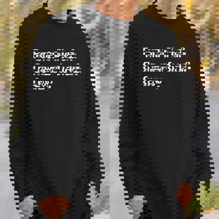 プーチンフライドポテト・チーズカード・グレービー スウェットシャツ 彼への贈り物