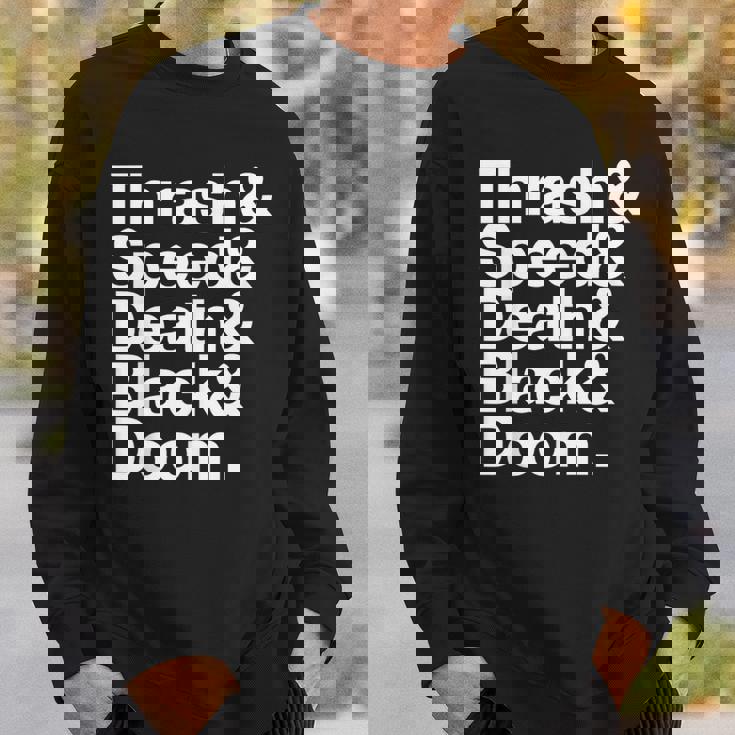 ヘヴィメタル音楽ファンリスト スラッシュスピード ドゥーム デス ブラック スウェットシャツ 彼への贈り物