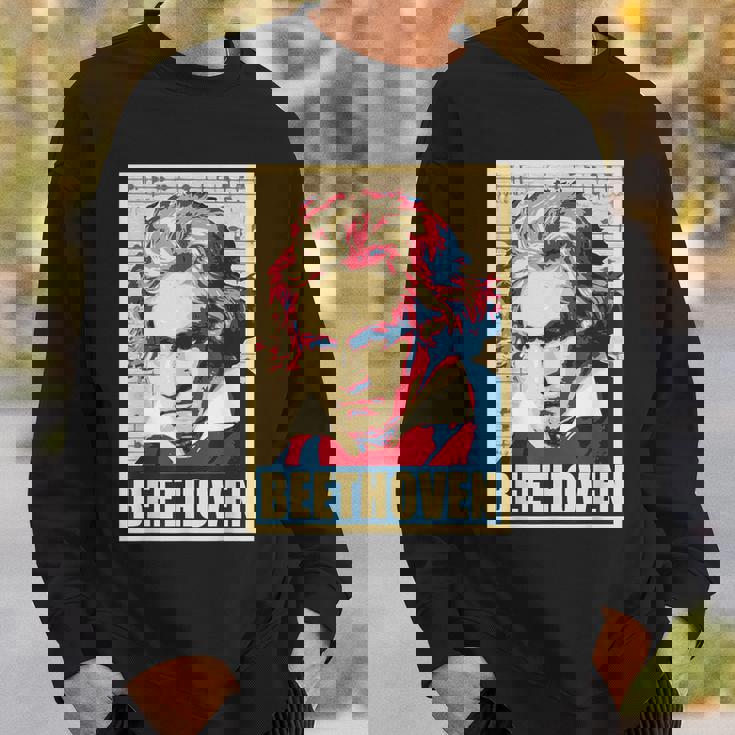 ベートーベン クラシカル音楽作曲家 レトロ スウェットシャツ 彼への贈り物