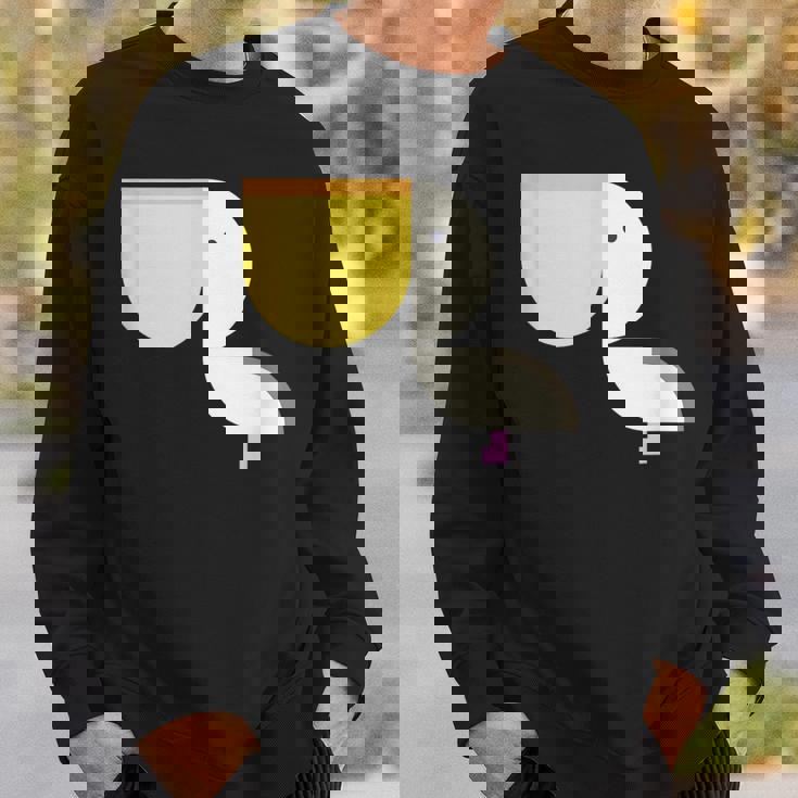 ペリカン アニマル イラスト ミニマル 図案 シンプル ユニセックス ギフト スウェットシャツ 彼への贈り物