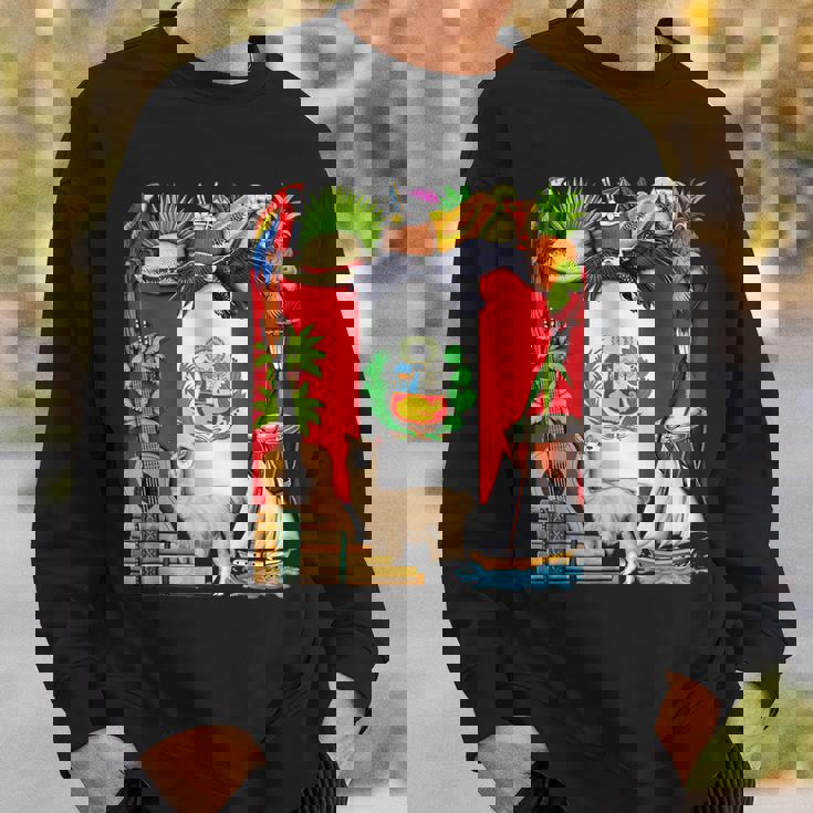 ペルー ペルー国旗 ペルーのルーツ ペルーの遺産 誇り高きペルー人 ペルーの誇り スウェットシャツ 彼への贈り物