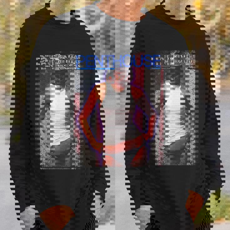 ペントハウスマガジン 1976年7月 ピンナップ ガール ヴィンテージ アメリカ国旗 スウェットシャツ 彼への贈り物