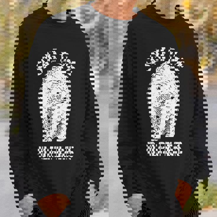 ホッキョクグマを救え 絶滅危惧種の北極動物 スウェットシャツ 彼への贈り物