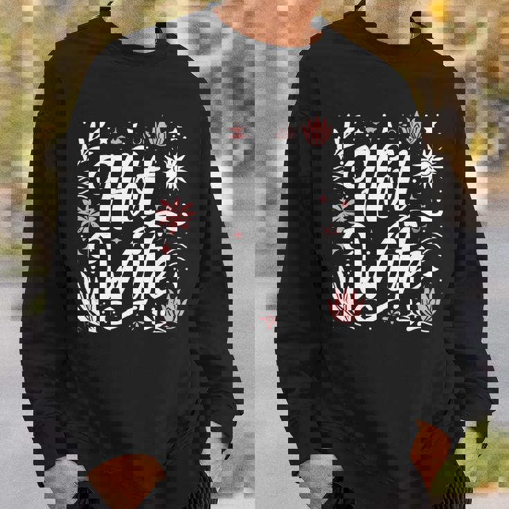 ホットワイフライフスタイルセクシーホットワイフ 長袖tシャツ スウェットシャツ 彼への贈り物