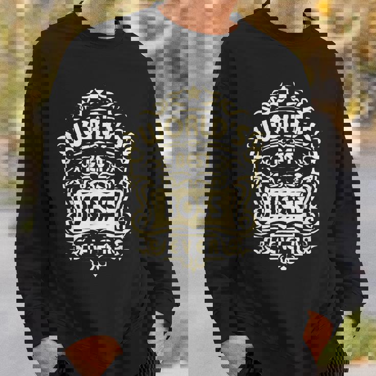 ボスの日 史上最高のボス 最高のボス スウェットシャツ 彼への贈り物