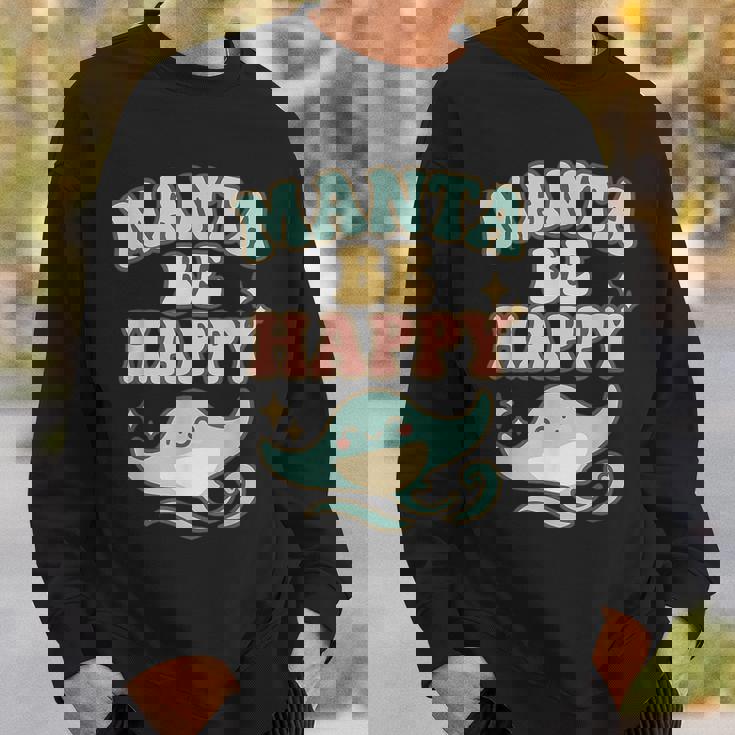 マンタ・ビ・ハッピー スウェットシャツ 彼への贈り物