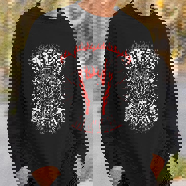 メタルフィンガーギフト ヘビーウルトラハードロック 嘔吐 ユーモア スウェットシャツ 彼への贈り物